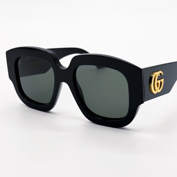 NEW GUCCI GG1546S 001 SUNGLASSES WOMEN BLACK EYEWEAR - Picture 9 of 12
